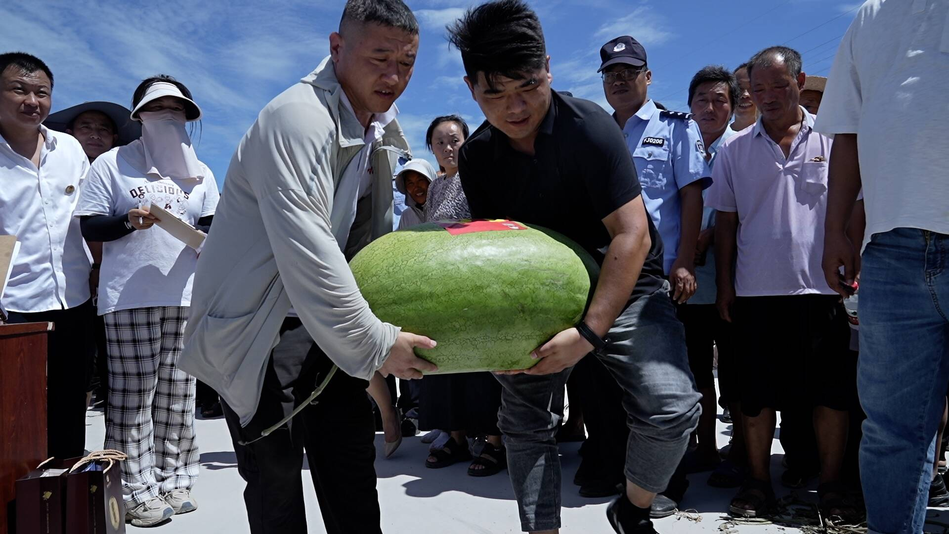 中国·东明第十九届西瓜节瓜王擂台赛在东明县小井镇举行_fororder_西瓜