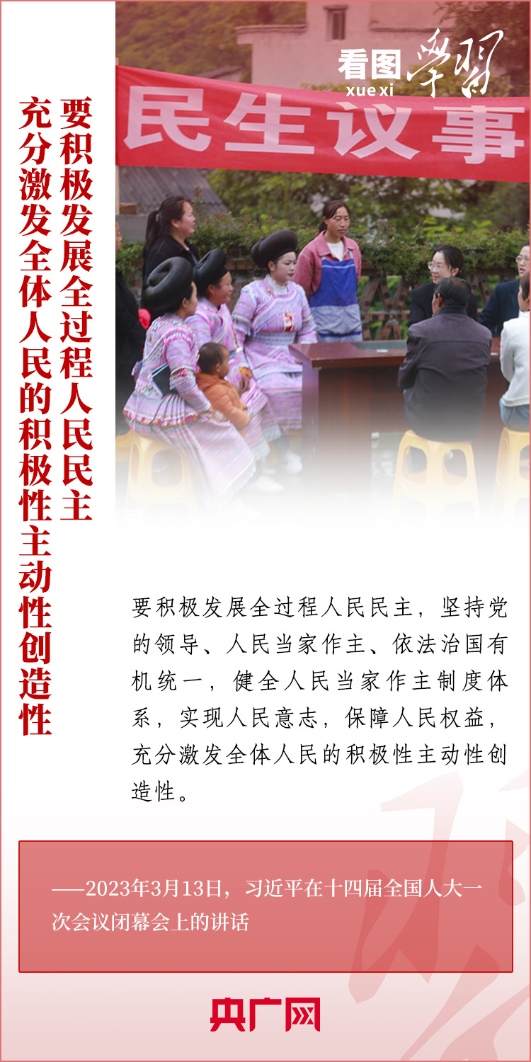 看图学习·改革为人民丨发展全过程人民民主 充分激发全体人民的积极性主动性创造性-国际在线