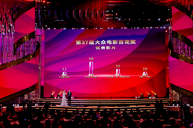 第37届大众电影百花奖在成都揭晓_fororder_颁奖现场-供图--第37届大众电影百花奖组委会
