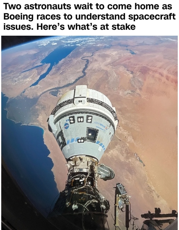 波音“星际客机”飞船8月能否返航？