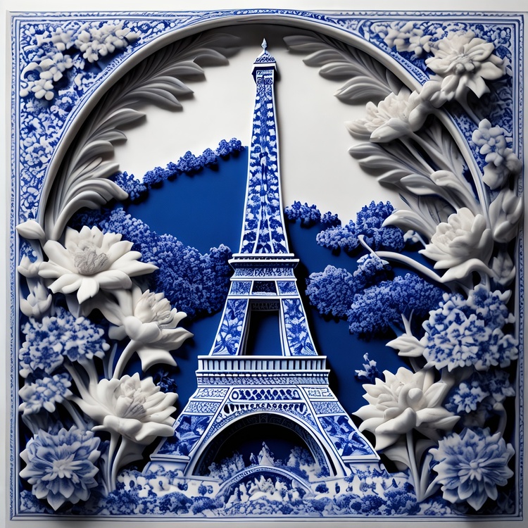 资讯有故事丨牡丹鸢尾、青花瓷凯旋门 中法传统审美融合人工智能技术带来怎样的文化新体验？