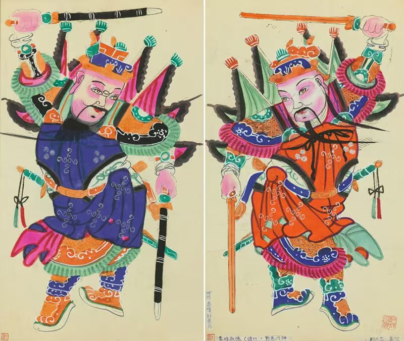 绵竹年画门神《秦琼 敬德》入选《中国美术馆人话馆藏》一书_fororder_微信图片_20240807111644