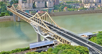 【聚焦重庆】曾家岩嘉陵江大桥桥上建轨道站 将成新网红