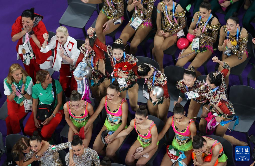 巴黎奥运会丨艺术体操——集体全能：中国队夺冠