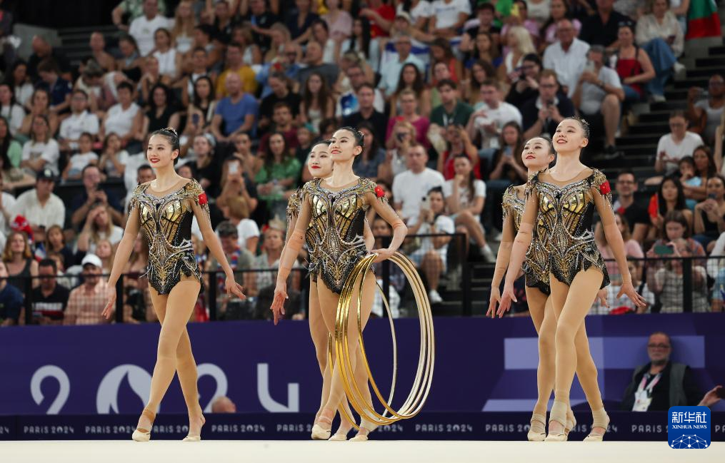 巴黎奥运会丨艺术体操——集体全能：中国队夺冠