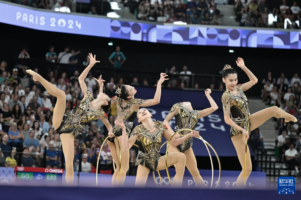 巴黎奥运会丨艺术体操——集体全能：中国队夺冠