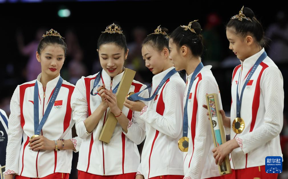 巴黎奥运会丨艺术体操——集体全能：中国队夺冠