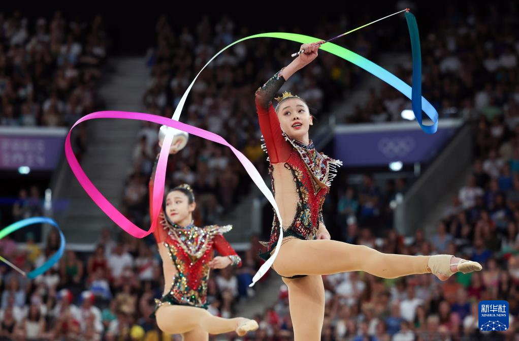巴黎奥运会丨艺术体操——集体全能：中国队夺冠
