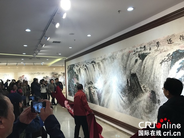 张振环国画作品展在沈阳皇姑区文化艺术中心举行