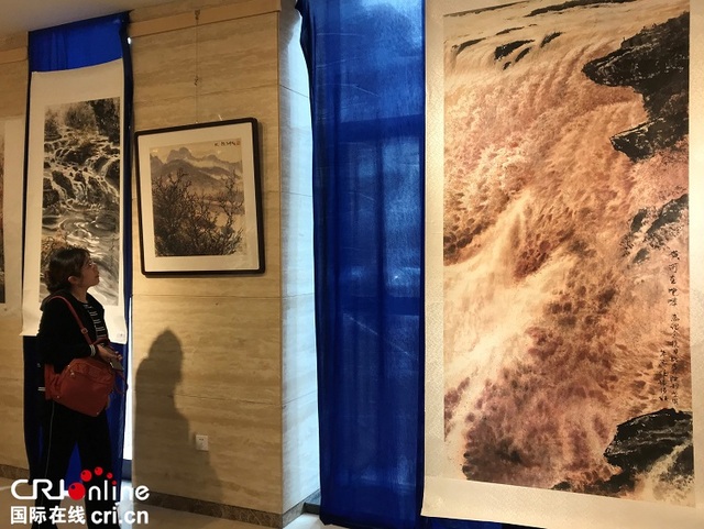 张振环国画作品展在沈阳皇姑区文化艺术中心举行