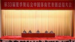 中国体育代表团总结大会：取得历史突破 尽显青春风采