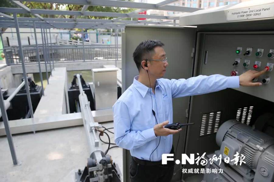 全国首个数字化智能泵闸“安家”茶亭河