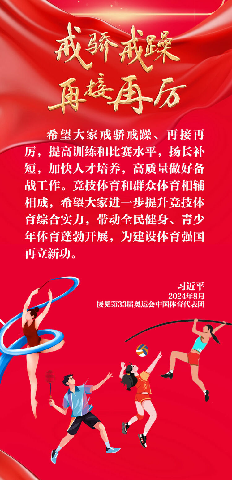 創(chuàng)意長圖｜奮勇拼搏，總書記這樣勉勵奧運健兒