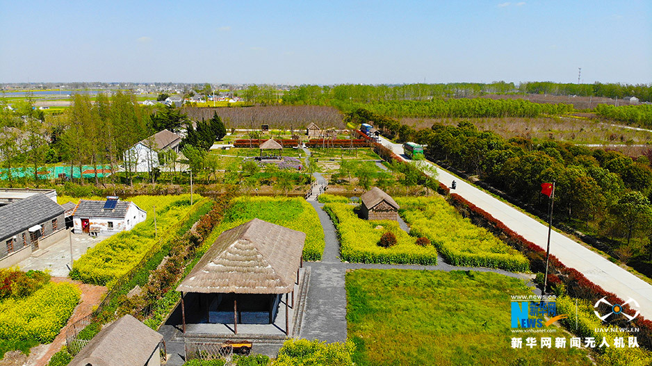 航拍曹文轩《草房子》里的油麻地小学