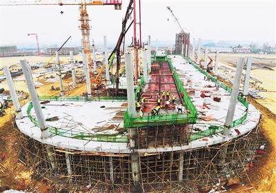 荆州机场航站楼项目进展顺利