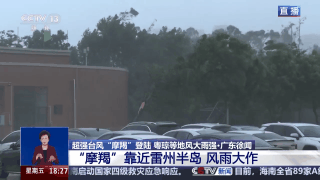 台风“摩羯”逼近雷州半岛 提醒居民居家避险