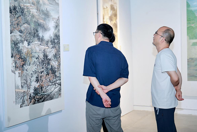 成都市锦江区庆祝中华人民共和国成立75周年书画作品展开幕_fororder_图片-4