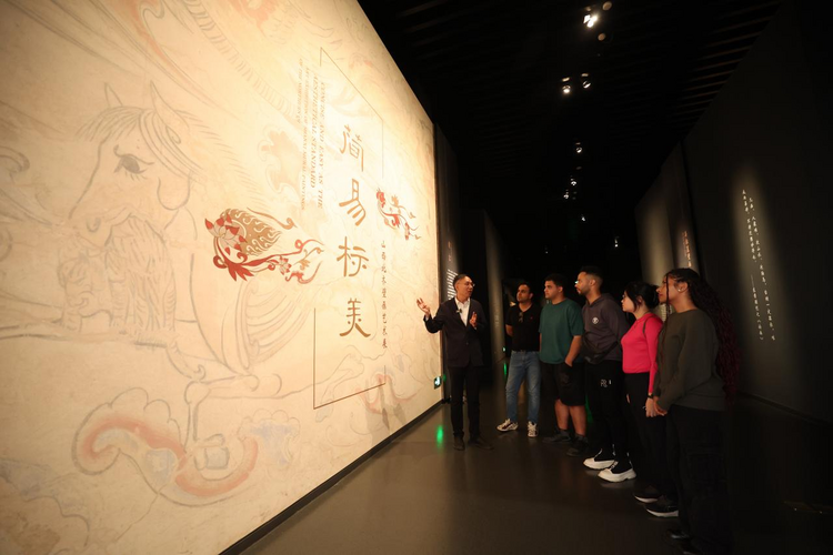 海外博主看太原第三季 走进太原北齐壁画博物馆 领略穿越时空的艺术魔力_fororder_3