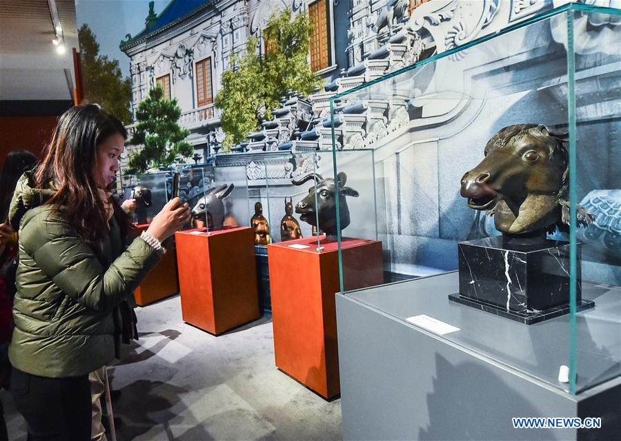 Repatriated animal head sculpture returns to Old Summer Palace