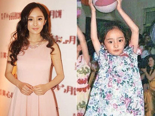 看大幂幂这长相几乎没变啊,大眼睛高鼻子,还有小时候的机灵调皮丑大