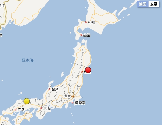 日本本州东岸近海发生6.0级地震 震源深度60公里