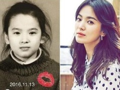 宋慧乔曝童年照，冻龄20年从小美到大_娱乐_腾讯网