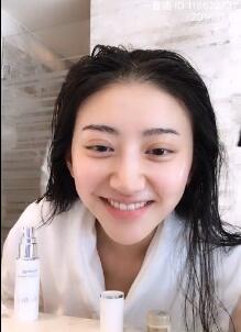 景甜素顏直播 雙眼皮比李小璐都寬