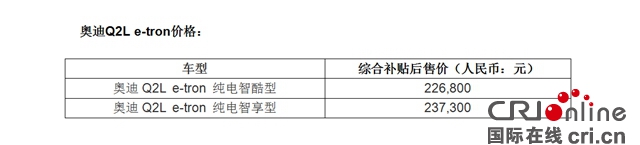 汽車頻道【供稿】【資訊】“賦電新生” 奧迪E-TRON與奧迪Q2L E-TRON閃耀上市