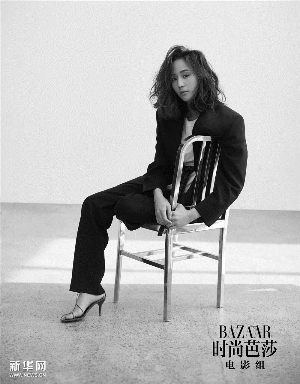 张钧甯杂志大片 尽显职场率性女人味