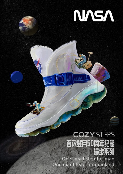 (cozy steps 2019nasa联名款雪地靴之漫步系列)