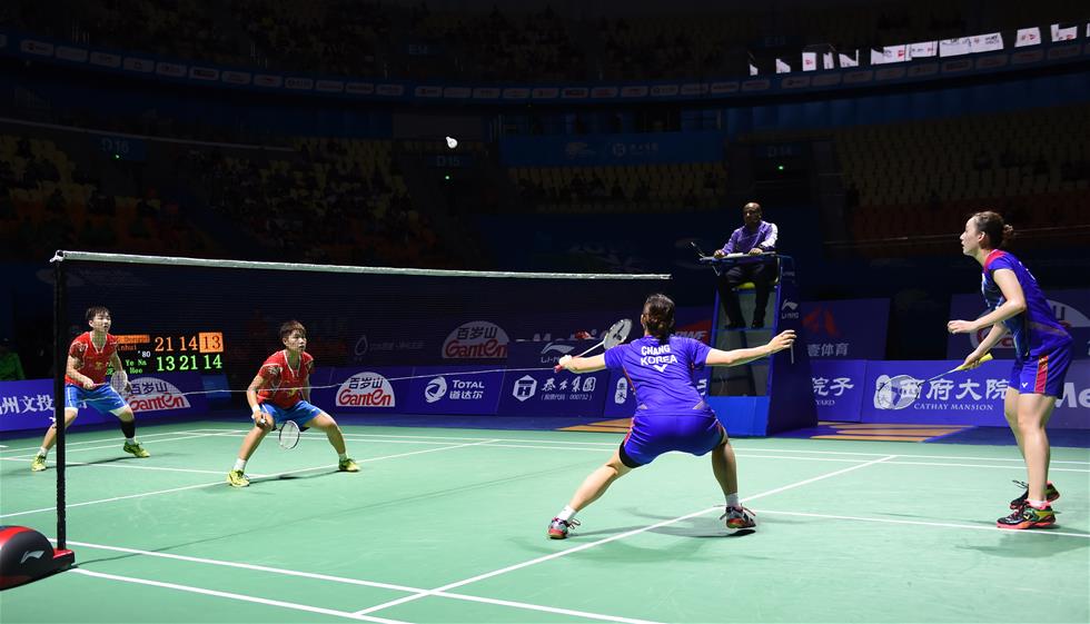 中羽赛：黄东萍/李茵晖获女双亚军