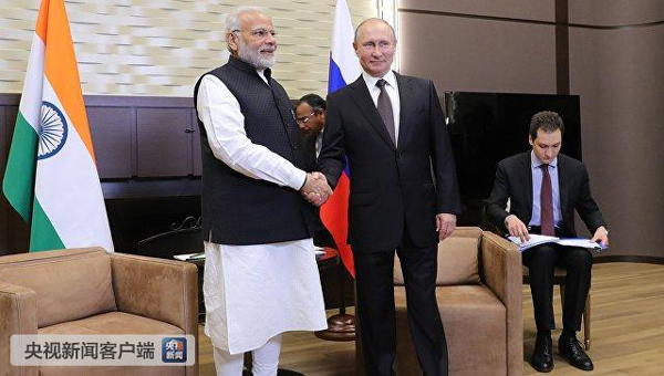 俄罗斯总统普京与印度总理莫迪举行会晤
