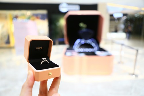 在江桥万达邂逅钻石小鸟“小粉盒” 520更要大声说爱你