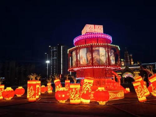 冰城再添冬季旅遊“打卡地” 哈爾濱新區首屆花燈節啟幕