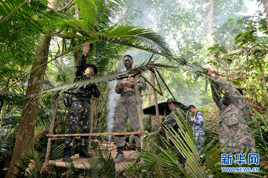“和平友誼-2016”中馬聯演進行混編演練 “和平友誼-2016”中馬聯演進行混編演練