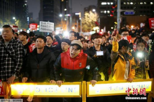 韓國民眾將舉行第五輪燭光集會 要求樸槿惠下臺
