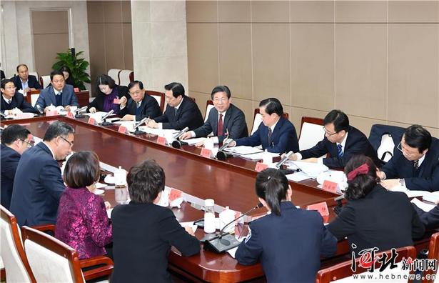 王东峰与部分人大代表座谈