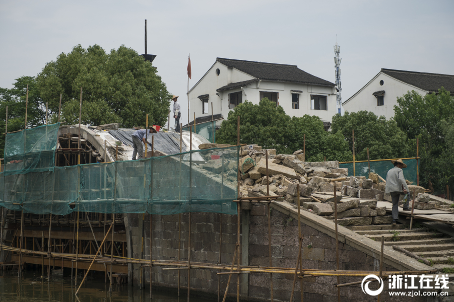 杭州百年老桥修复现雏形 市民期待重走古桥
