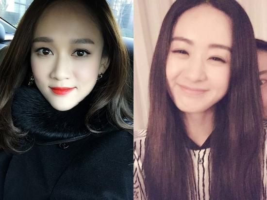 陈乔恩晒v脸调侃赵丽颖脸圆:颖宝宝 你是o