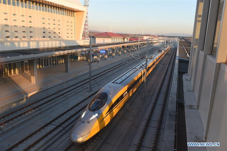 Construction of each station along Beijing-Zhangjiakou high-speed railway to be completed