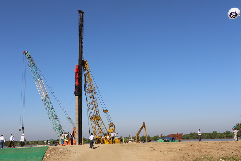 Thủ hiến tỉnh Ayeyarwady Mi-an-ma cho biết chào mừng các doanh nghiệp Trung Quốc đến đầu tư với chính sách ưu đãi nhất_fororder_4 缅甸伊洛瓦底省勃生工业园码头现场