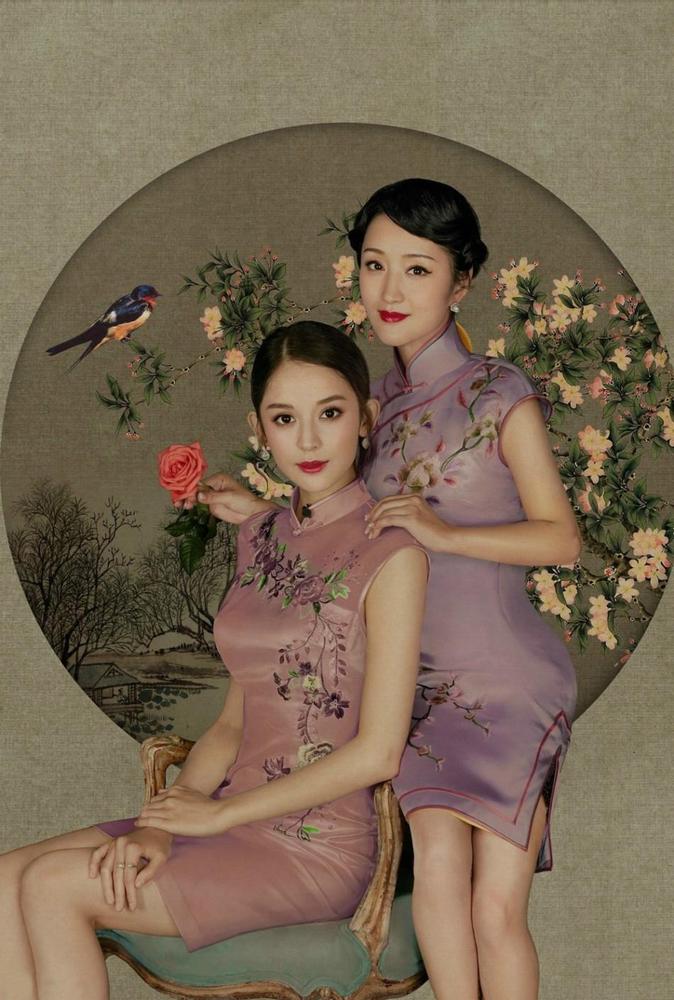 女星风情万种民国装 最后那套要是校服就好了