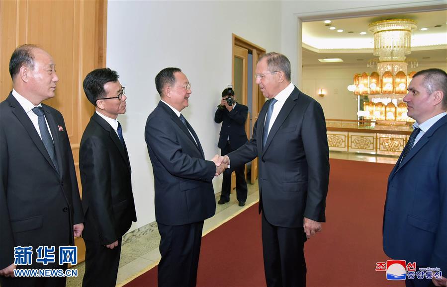 俄外长访问朝鲜 呼吁各方维护朝鲜半岛问题解决进程