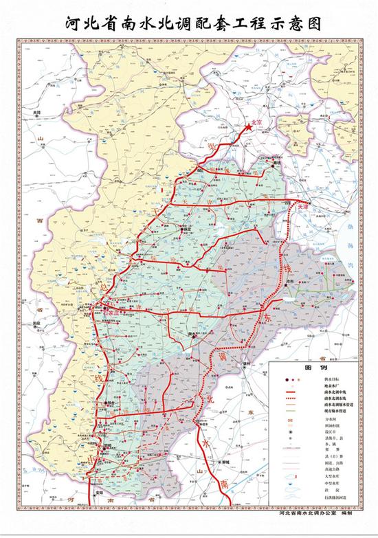 邯郸滏阳河全流域地图图片