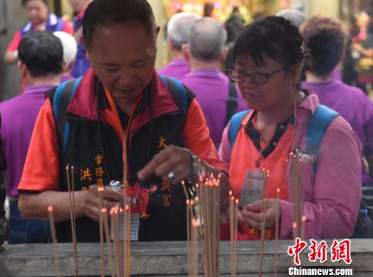 台湾23家妈祖宫庙联合进香首发团赴湄洲祖庙朝圣