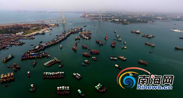 【瓊島先鋒】【即時快訊】空中“瞰”繁忙的儋州白馬井中心漁港