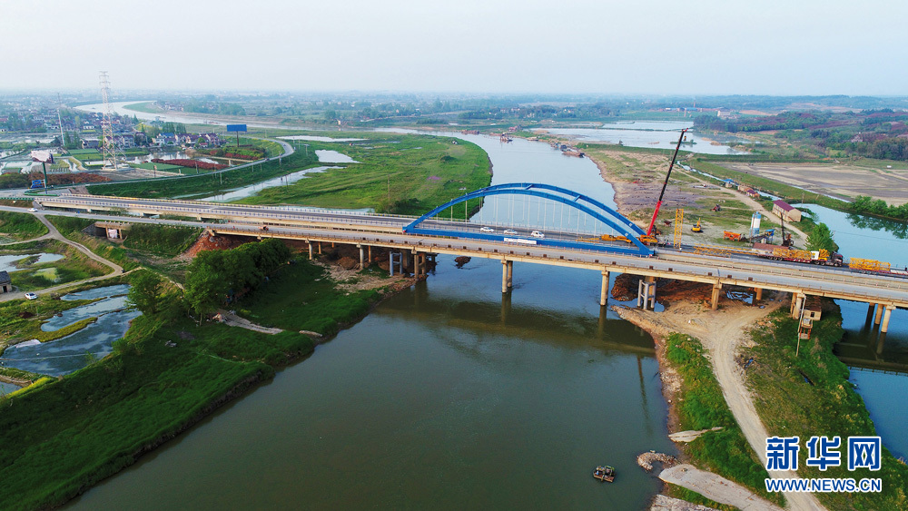 航拍安徽：河网相连 水上“高速”通江海