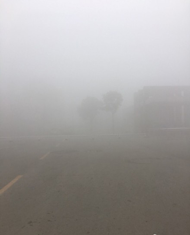 山东菏泽 也是一片雾蒙蒙