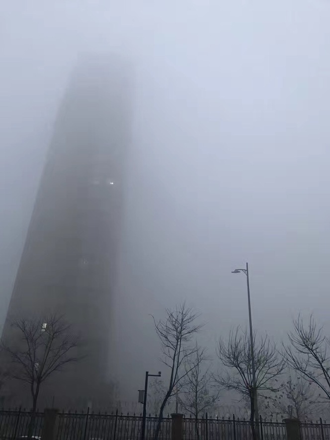 北京网友提供的雾霾照