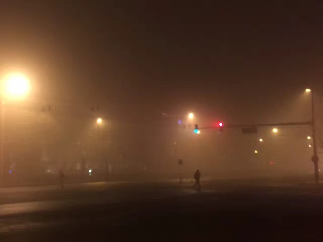 北京网友提供的雾霾照